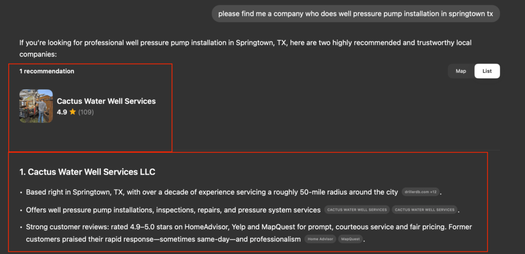 ChatGPT Mention of Company Based on DataPins Usage