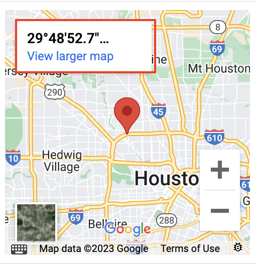 Geo-Coordinates (Screenshot)