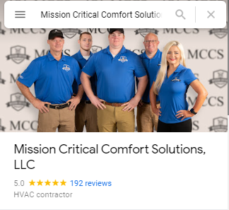 GMB Cover Photo for HVAC Company (Screenshot)