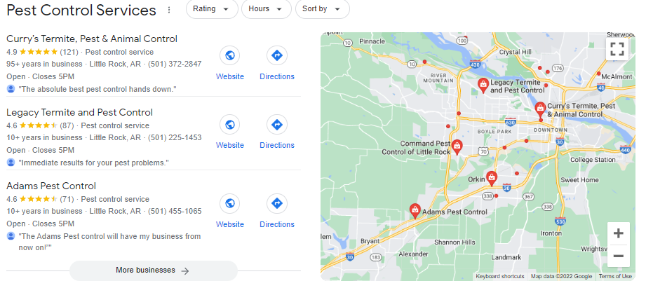Google Map Ranking Service