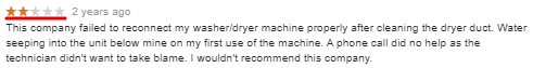 Negative Review Screenshot
