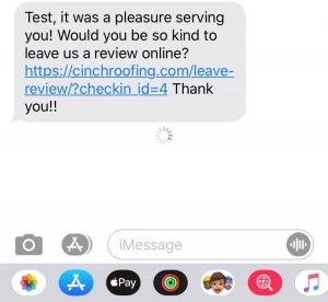 SMS Text Review Request