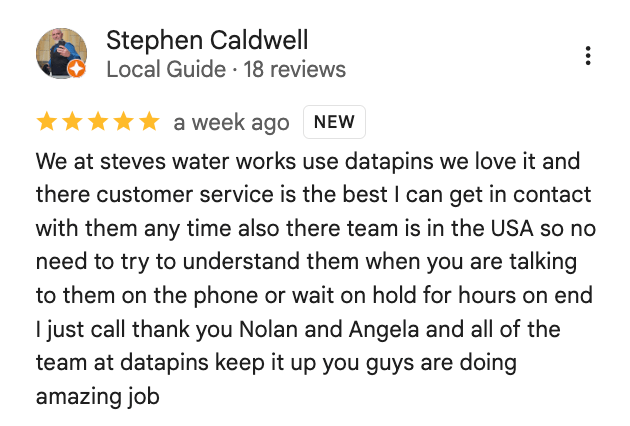 Stephen DataPins Client Review