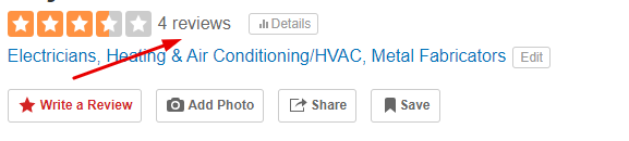 Yelp Reviews Management Screenshot